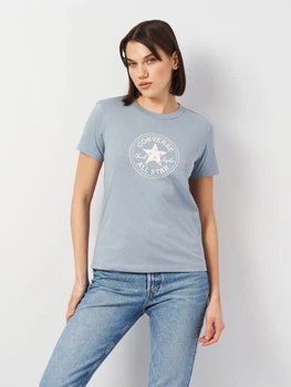 Футболка хлопковая женская Converse Chuck Patch Overlay Tee Wet Stone 10028412-478 XS Wet Stone (194435397511)