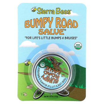 Мазь від синців та забитих місць Sierra Bees "Bumpy Road Salve" з бджолиним воском (17 г)