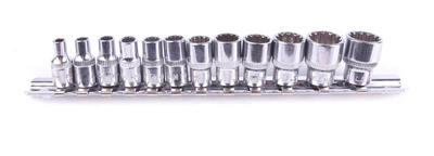Набір головок SPLINE 1/4" 4-13 мм 12 од. мультипрофіль, хромовані - V1897 VIGOR
