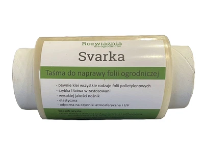 Скотч для ремонту теплиць прозорий 100 мкр Svarka 10 см 25 м