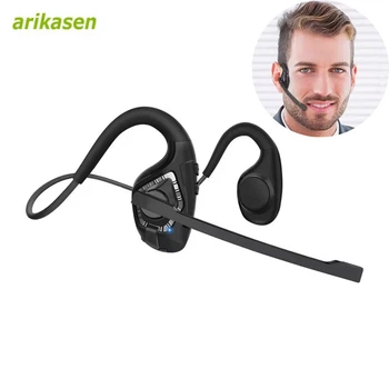 Бездротова Bluetooth - гарнітура з відкритим вухом і шумозаглушенням Arikasen Air G2 навушники з регульованим мікрофоном для колл-центру / роботи, чорний (99474318)
