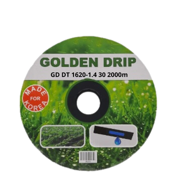 Крапельна стрічка GOLDEN DRIP 30см 2000м 8 mil з плоским емітером