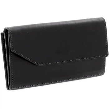 Кошелек мужской портмоне кожаное купюрник черный Grande Pelle 514110
