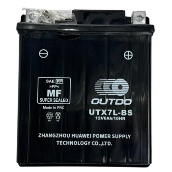 Аккумулятор Outdo UTX7L-BS 12V6Ah/10HR кислотный узкий высокий
