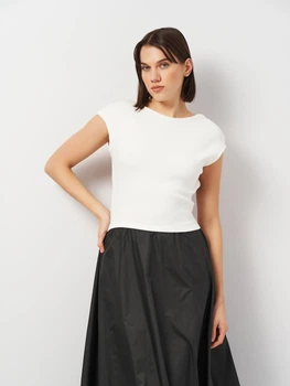 Футболка женская Zara 1131/337 L Белая (01131337250048)