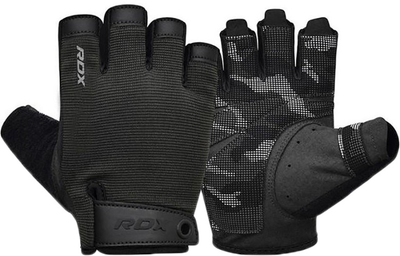 Перчатки для фитнеса RDX T2 Half Black PLUS-LX Черные (WGA-T2HB-XL+)