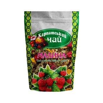 Чай плодово-ягодный Карпатский чай Малина 100г (4820024210089)