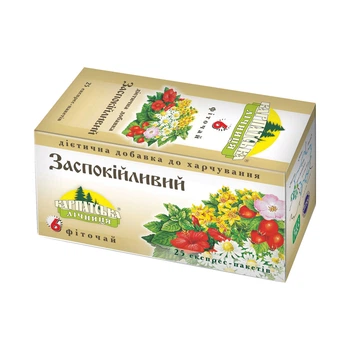 Чай трав'яний Карпатська лічниця Заспокійливий 25 пакетиків (4820024210980)