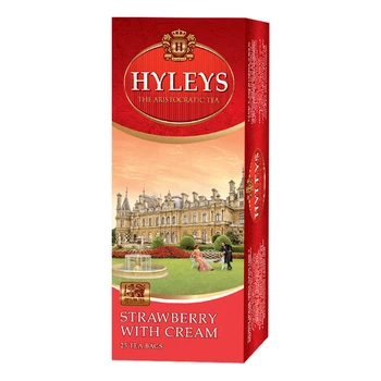 Чай черный Hyleys Клубника со сливками 25 пакетиков (4791045008798)