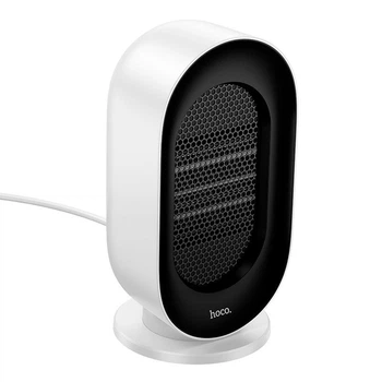 Обогреватель Hoco HX25 compact desktop heater |600W, керамический нагреватель, 3 уровня мощности, обдув без нагрева, огнеупорный, автоматическое отключение при перегреве| Белый