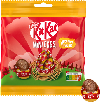 Набір цукерок із молочного шоколаду KitKat Яйця зі смаком солоної карамелі 90 г (8000300416558)
