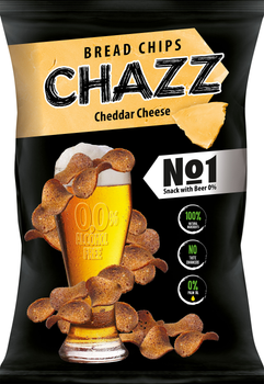 Хлібні чипси Chazz зі смаком Чеддер 100 г (0.1 кг) (4779047981547)