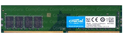 Оперативная память для ПК Crucial DDR4 8GB 2666MHz UDIMM PC4-2666 (CT8G4DFS8266.M8FD)