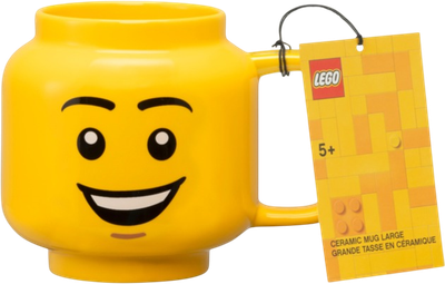 Кружка Lego Happy Boy керамічна жовта 530 мл (5711938247652)