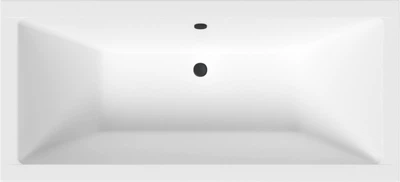 Ванна акриловая Helmken Alvaro 180x80 см (85429827BV) комплект 4 в 1: прямоугольная ванна, ножки, Черная фронтальная и боковая панель