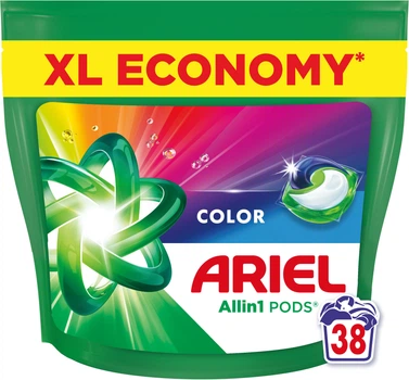 Капсули для прання Ariel Pods All-in-1 Color Для кольорового 38 шт (8700216765268)