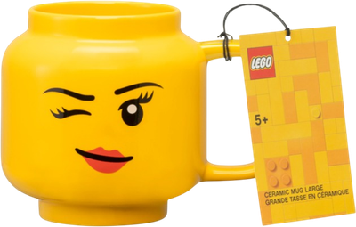 Кружка Lego Girl керамическая желтая 530 мл (5711938247621)