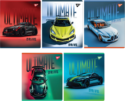 Набір зошитів для записів YES Ultimate drive А5 18 аркушів у лінію х 10 шт (4823092290502)