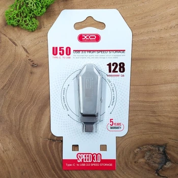 Флешка XO U50 128GB OTG Type-C 3.0