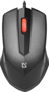Компьютерная мышь Defender Expansion MB-753, USB, оптический, 1200 DPI, 3 кнопки, 1,4 м, силиконовое колесо прокрутки, Black