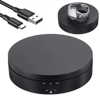 Поворотный стол для предметной съемки 13,8см, от USB, MAG-733 / Предметный стол стол для фотосъемки