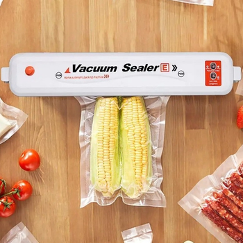 Бытовой вакуумный упаковщик еды Vacuum Sealer, Белый