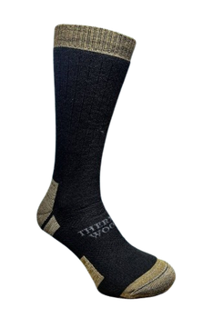 Термоноски OPTIMIST "Merino" зимние высокие шерсть черно-кайот (41-43). 22421,20426
