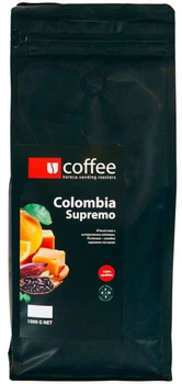 Кофе в зернах 1 кг Colоmbia Supremo 100% Arabica Ucoffee