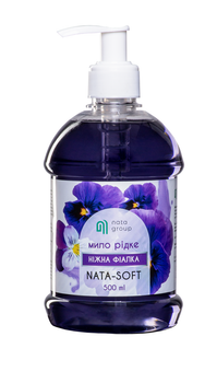 Мыло жидкое Nata group NATA-soft нежная фиалка флакон 500 мл