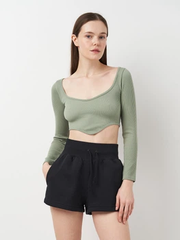 Футболка жіноча Zara 1014/824 XS/S Сіра (01014824807102)