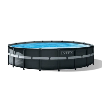Бассейн каркасный Intex 26330, 549 x 132 см (песочный фильтр-насос, набор, лестница, тент, подстилка)