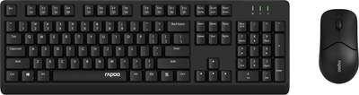 Комплект беспроводной Rapoo X1500 Black