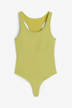Боди H&M L оливковый 10021164793