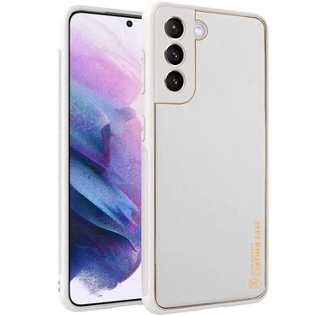 Шкіряний чохол Xshield для Samsung Galaxy S21 (Білий / White)