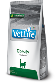 Сухий лікувальний корм Farmina (Фарміна) VetLife Obesity для кішок для зниження зайвої ваги 2 кг