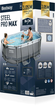 Басейн на стійках Bestway Power Steel + 5-в-1 + ChemConnect 305 x 200 x 84 см 10 x 6FT (6941607365946)