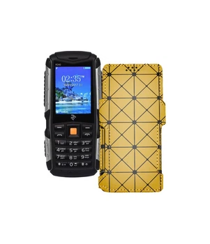 Чохол-книжка з екошкіри для телефону 2E R240 Золотий ромб