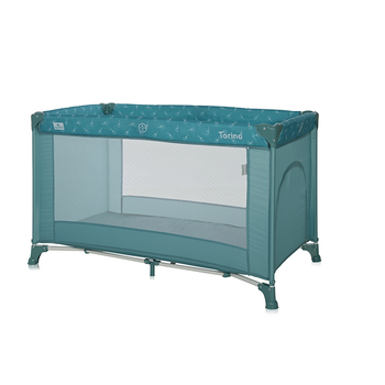Игровой детский манеж от рождения до 3-х лет Torino 1 Layer Arctic Floral Lorelli Голубой