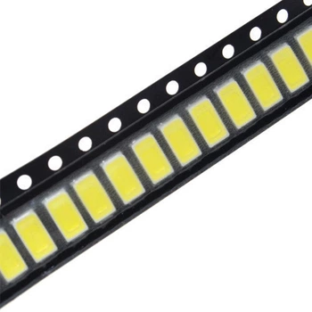 100x 5630 5730 SMD LED 3.2-3.4 В 0.5Вт 50-55лм светодиод белый (287429)