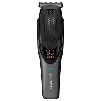 Машинка для стрижки Remington Power X Series X6 мережа+акум. насадок-4 сталь чорно-сірий