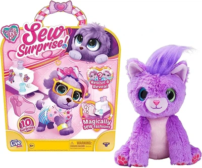 Интерактивная игрушка Little Live Pets Moose Toys Няшка Потеряшка Груминг салон и швейная машинка