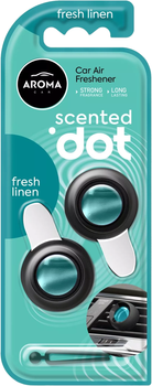 Ароматизатор у авто Aroma Car Scented Dot Double Fresh linen (5904224120139)