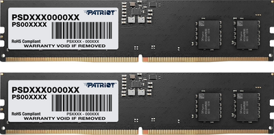 Pamięć RAM Patriot DDR5-5600 16384MB PC5-44800 (Kit of 2x8192) Signature Line Black (PSD516G560C40KX)