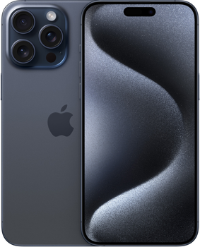 Мобільний телефон Apple iPhone 15 Pro Max 512GB Blue Titanium (REF A+) (2QMU7F3)