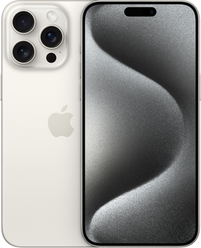 Мобільний телефон Apple iPhone 15 Pro Max 512GB White Titanium (REF A) (2AMU7D3)