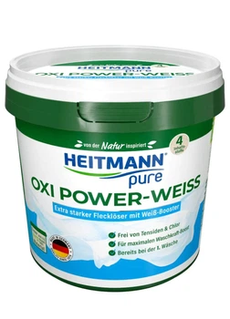 Кислородный пятновыводитель в порошке для белого белья Heitmann Oxi Power Weiss 500 г