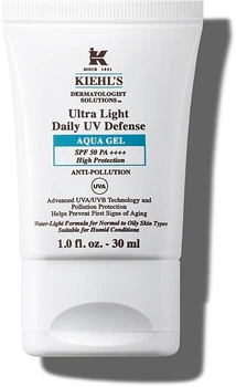 Увлажняющий солнцезащитный флюид для кожи лица с SPF50 - Kiehl's Ultra Light Daily UV Defense Aqua Gel SPF 50 60ml (1246757-812143620-2)