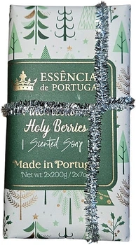 Набор мыла "Ягоды и хвоя" - Essencias De Portugal Merry Green Trees Holly Berries Scented Soap (soap/2x200g) (1424065-27130265)