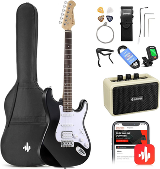 Электрогитара DONNER DST-100 Black - (Комплект)