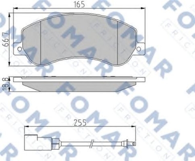 Колодки гальмівні дискові передні FOMAR (FO 925081)
